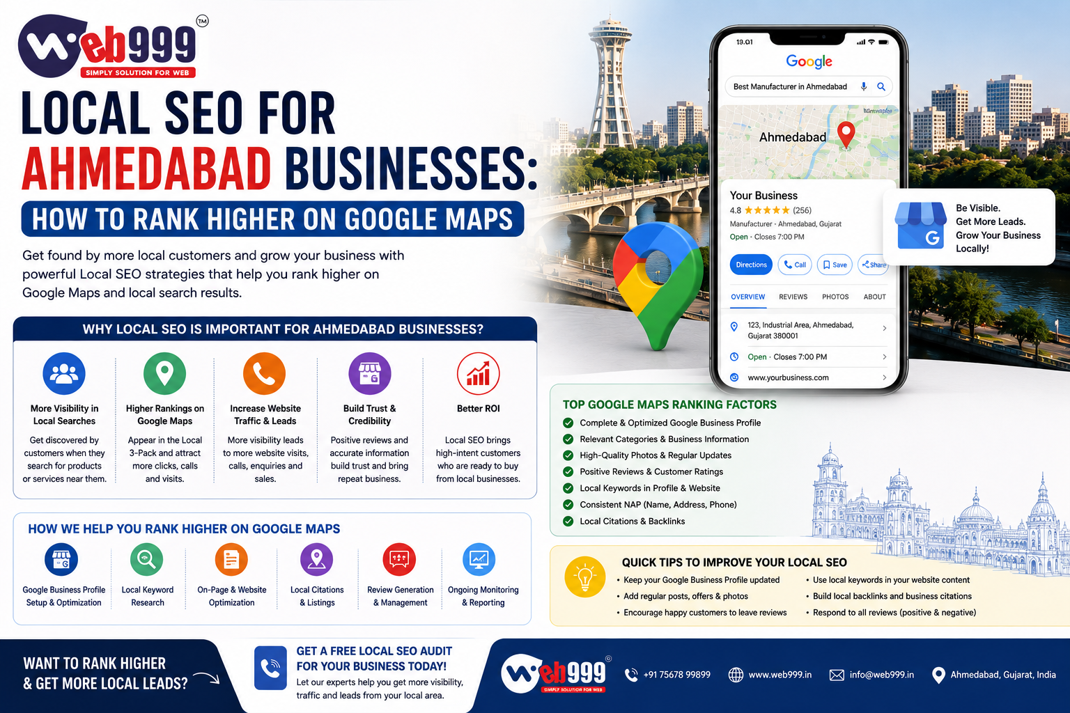 Local SEO for Ahmedabad Businesses: How to Rank Higher on Google Maps