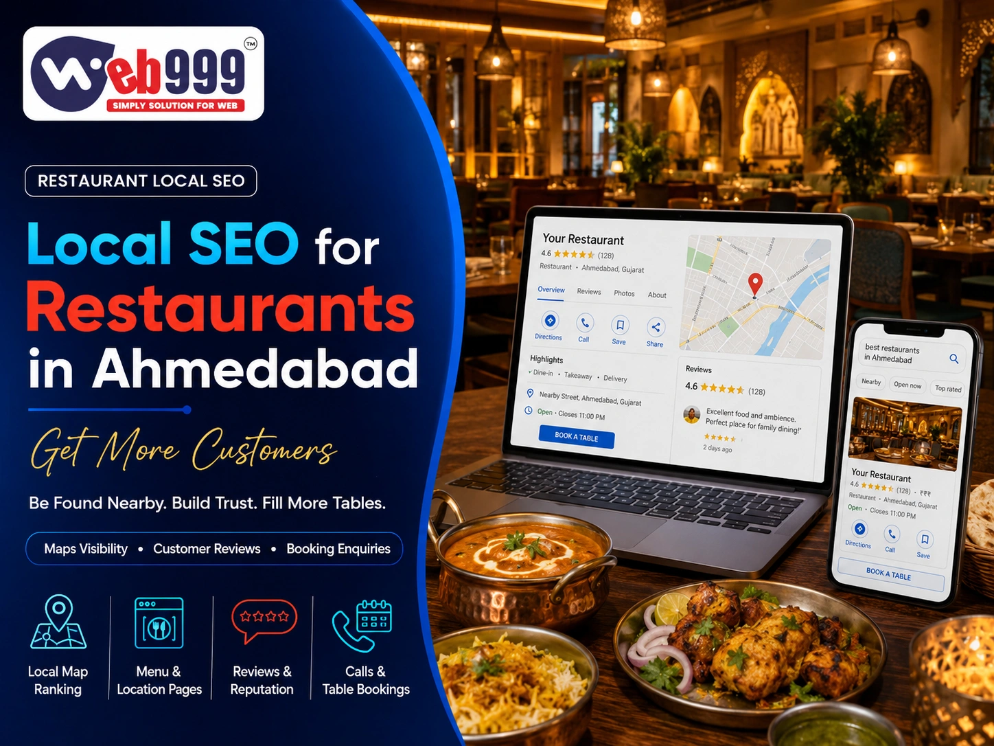 Local SEO for Restaurants in Ahmedabad: Get More Customers