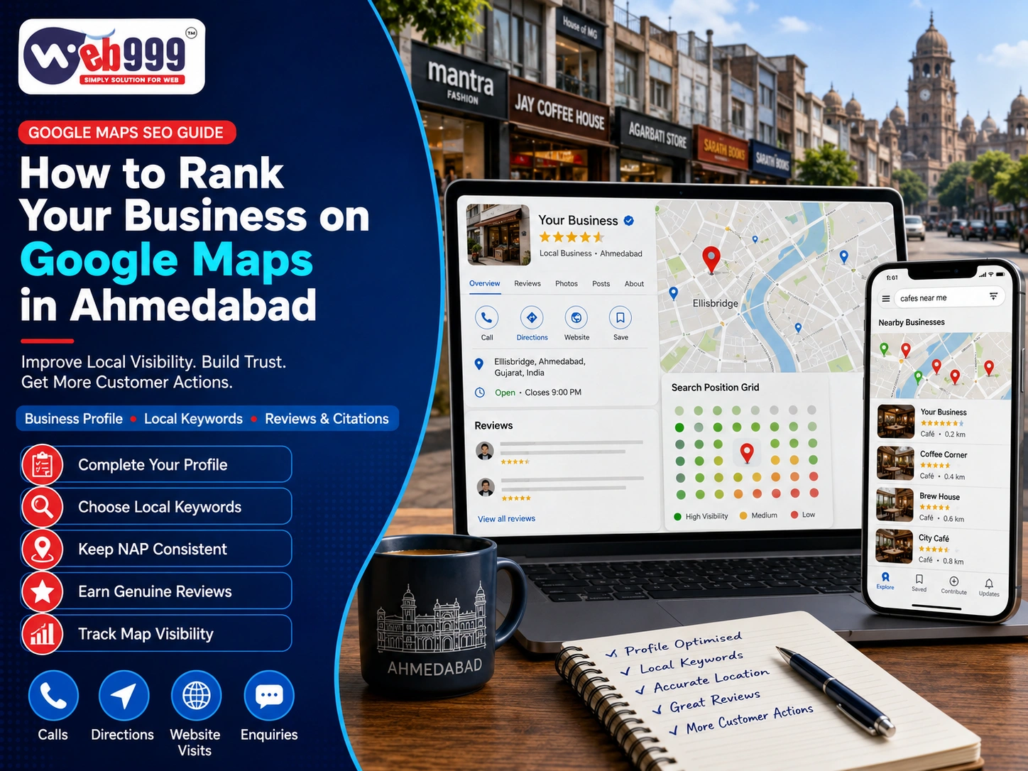 How to Rank Your Business on Google Maps in Ahmedabad