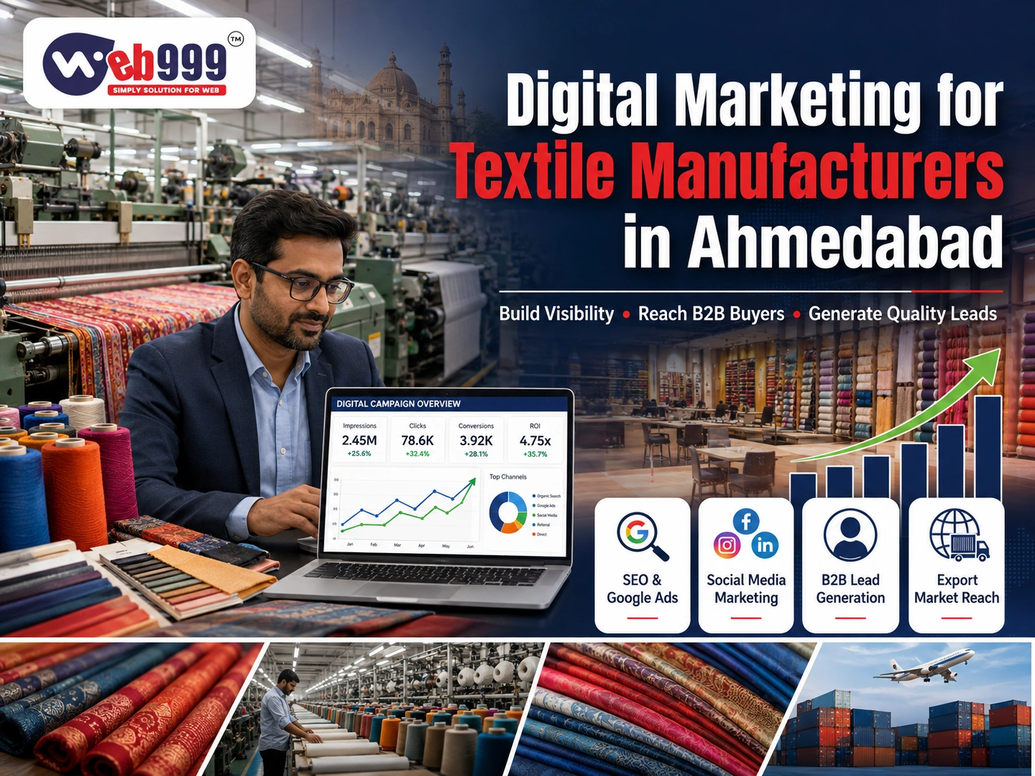Digital Marketing for Textile Manufacturers in Ahmedabad
