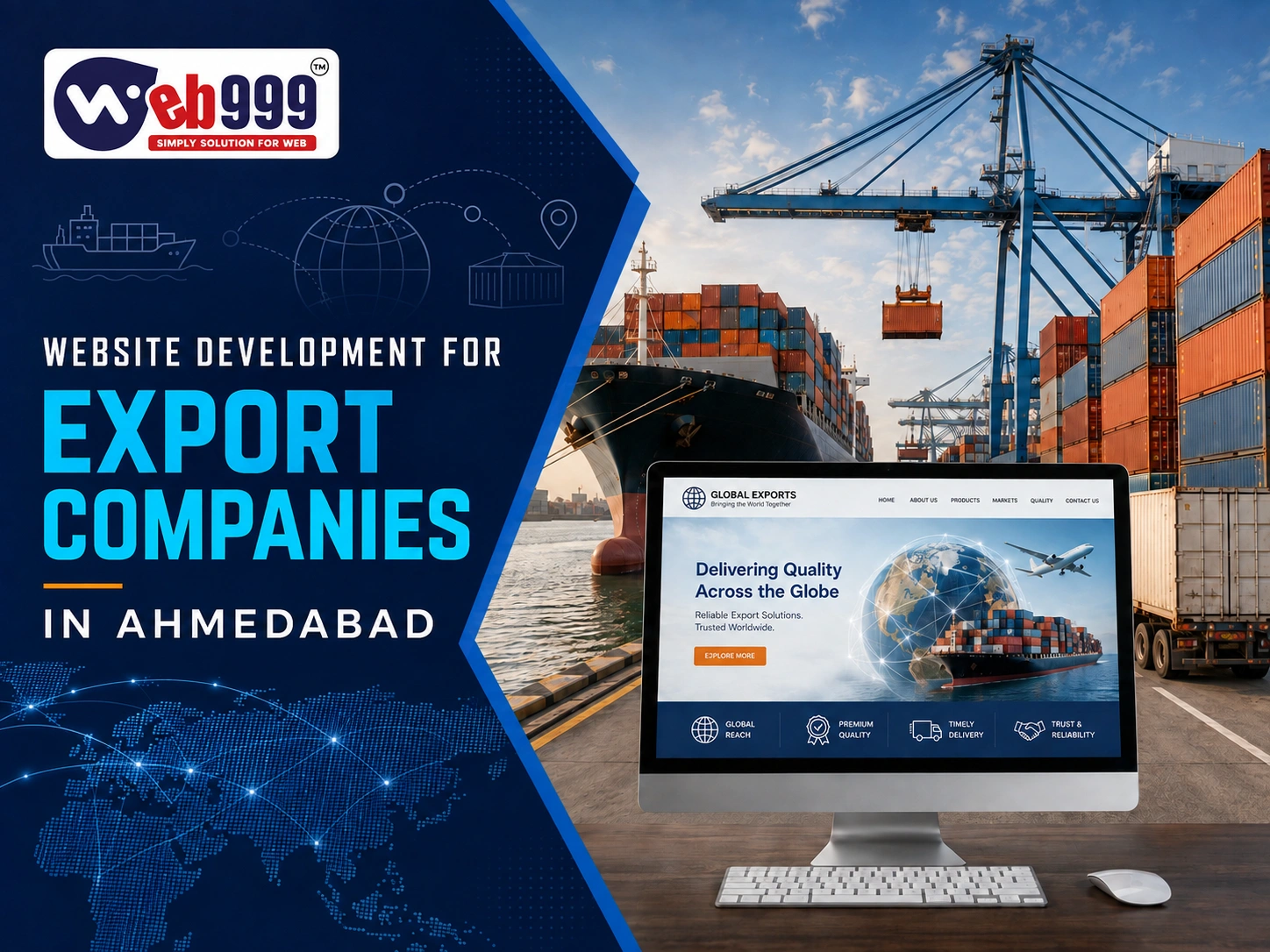 Website Development for Export Companies in Ahmedabad