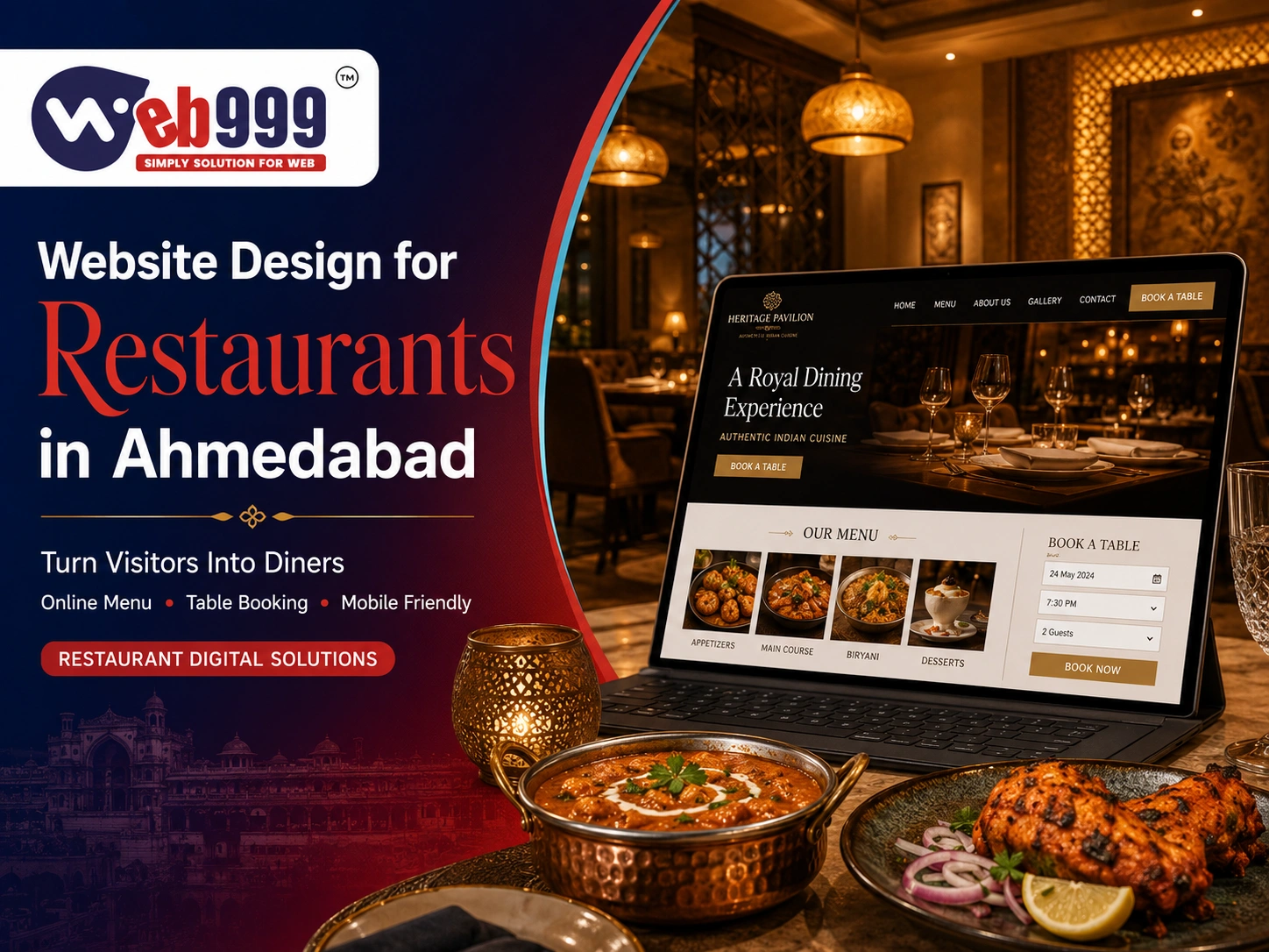 Website Design for Restaurants in Ahmedabad