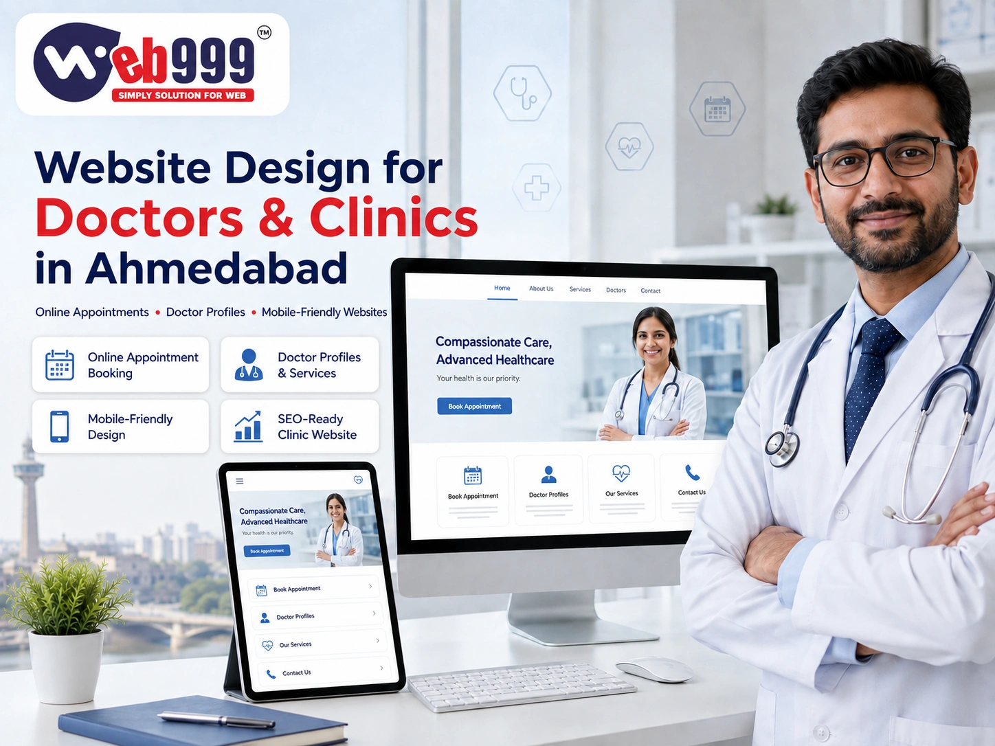 Website Design for Doctors and Clinics in Ahmedabad